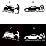 Naljepnica za auto - No Free Ride