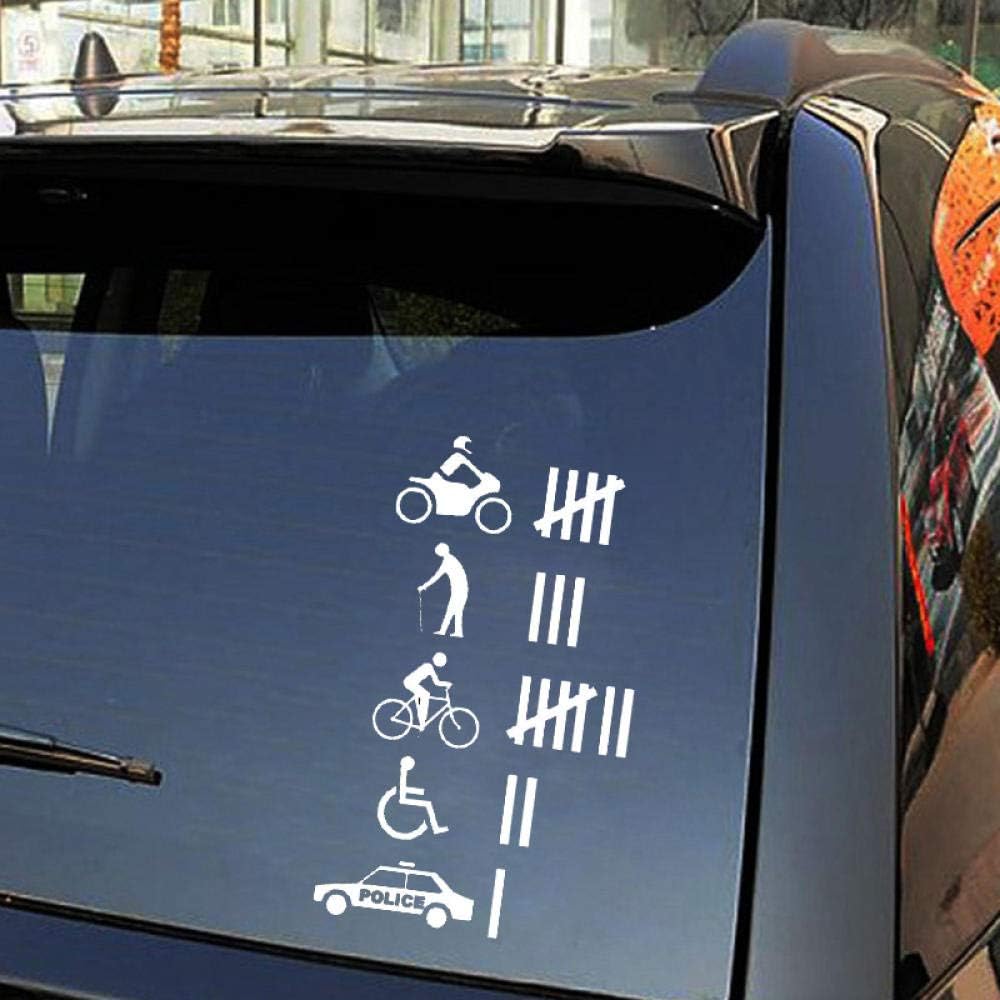 Naljepnica za stražnje staklo - Crni humor - prekršaji vozača