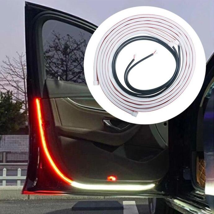 LED svjetla za vrata automobila - crvena/bijela