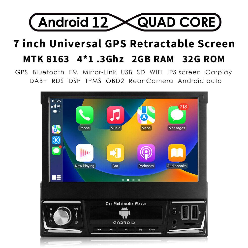 Android 12 auto radio sa 7-inčnim ekranom, 2GB RAM, 32GB ROM, MTK 8163 procesor i GPS navigacija
