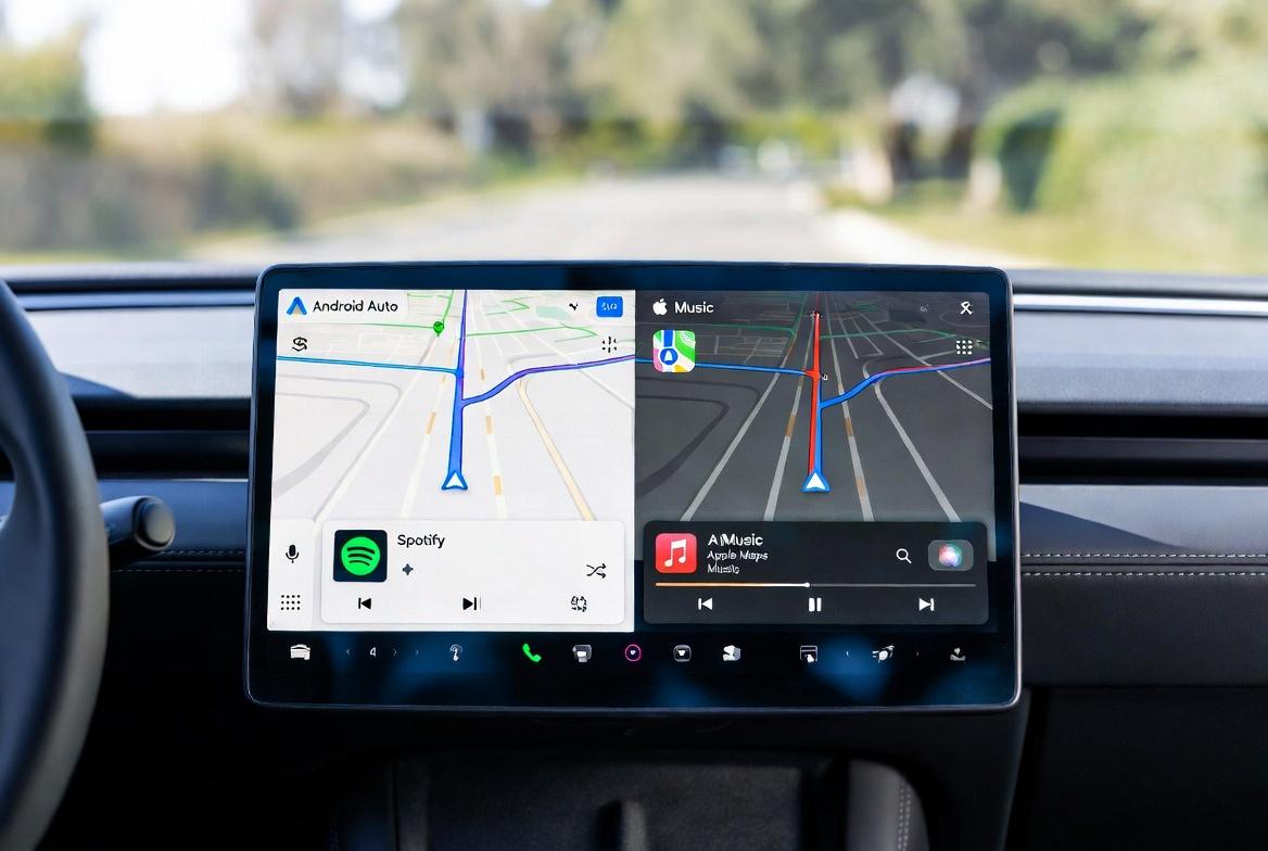 Usporedba Android Auto i Apple CarPlay sučelja na auto radiju