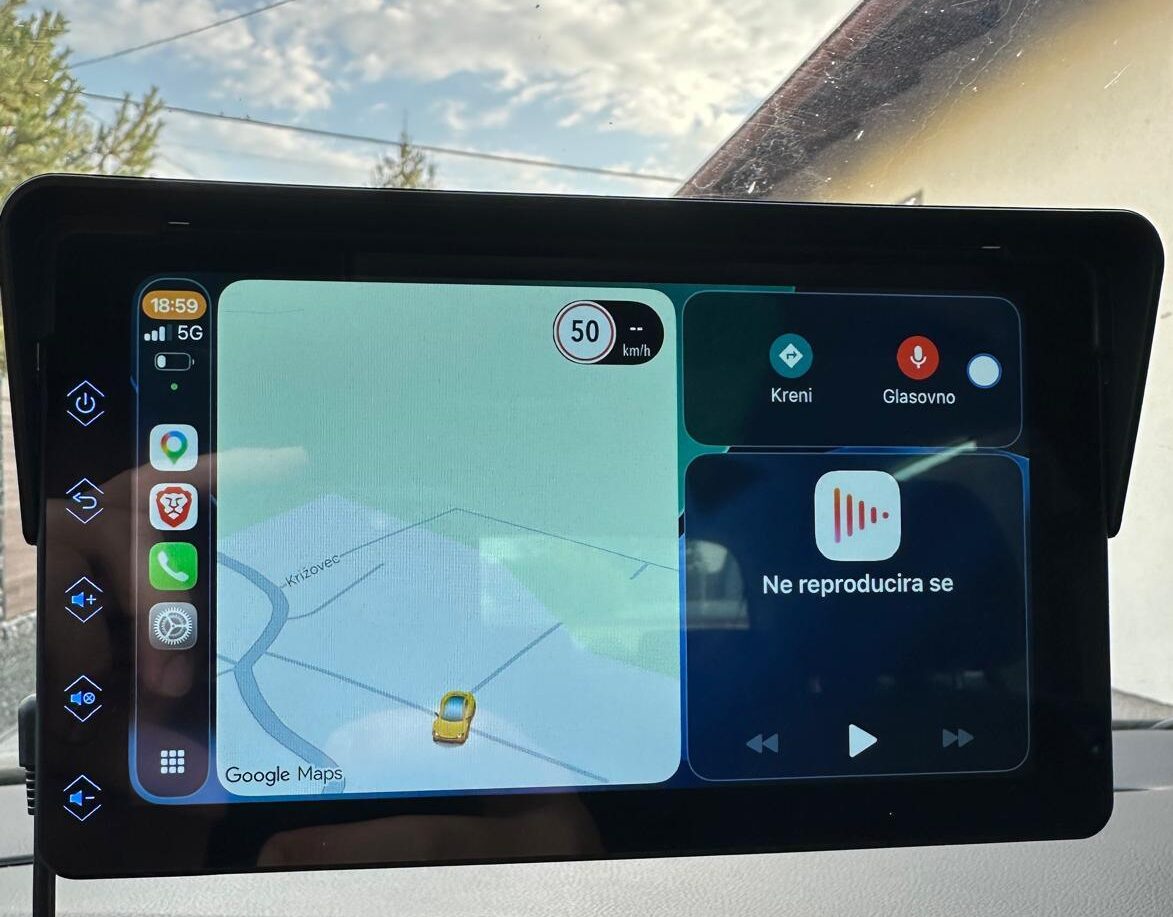 Izgled carplay multimedije nakon spajanja sa bluetoothom